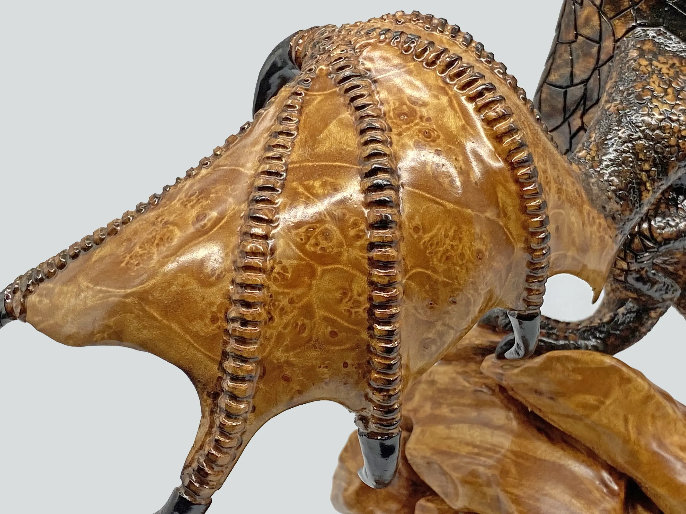 Dragon woodcarving sculpture